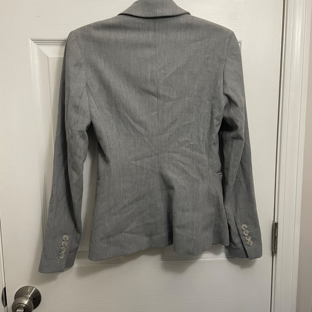 Gray Express Fitted Stretch Blazer - image 2